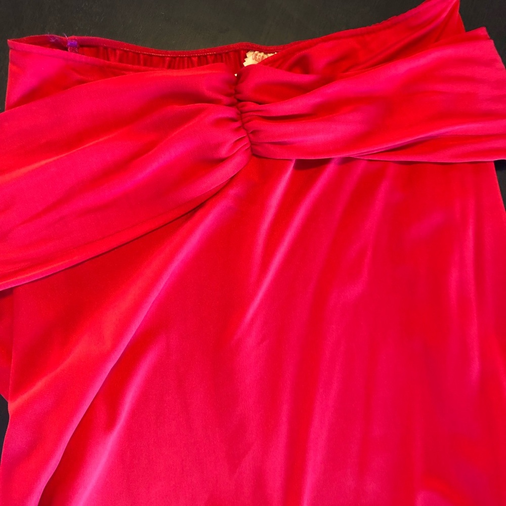 ❤️Red Dress ❤️Debbi Little 100% Red Silk Dress